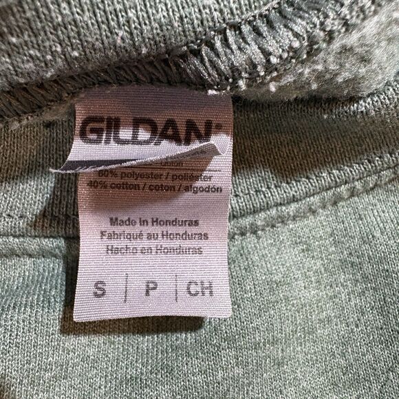 Gildan Ohio Sweatshirt Womens S Green Crewneck College Pullover Minimalist - Picture 4 of 7